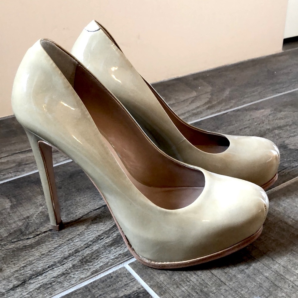 Patent platform high heels stilettos